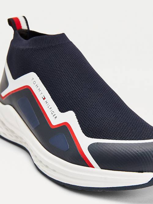 Tommy Hilfiger Pull-On Low-Top Sock Tornacipő Fiú Kék | TH931IHC