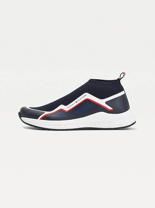 Tommy Hilfiger Pull-On Low-Top Sock Tornacipő Fiú Kék | TH931IHC