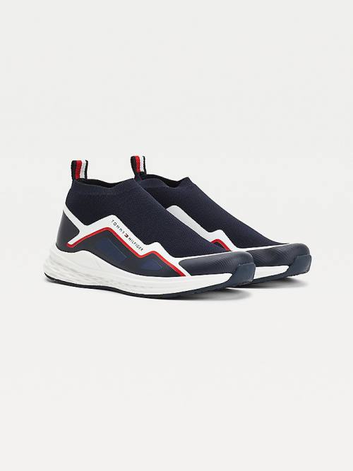 Tommy Hilfiger Pull-On Low-Top Sock Tornacipő Fiú Kék | TH931IHC