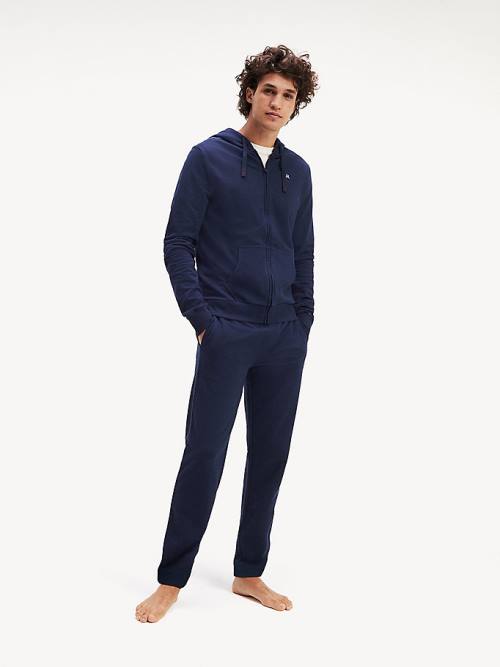 Tommy Hilfiger Pure Pamut Joggers Pizsama Férfi Kék | TH513DLR