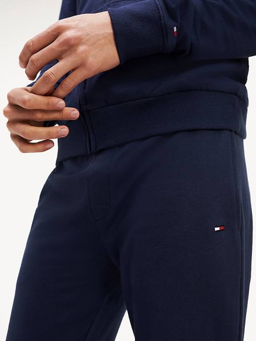 Tommy Hilfiger Pure Pamut Joggers Pizsama Férfi Kék | TH513DLR