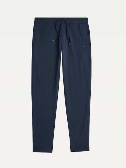 Tommy Hilfiger Pure Pamut Joggers Pizsama Férfi Kék | TH513DLR