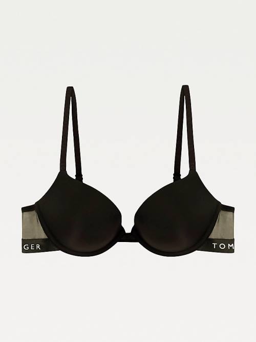 Tommy Hilfiger Push-Up Regular Fit Bra Fehérnemű Női Fekete | TH835JVN