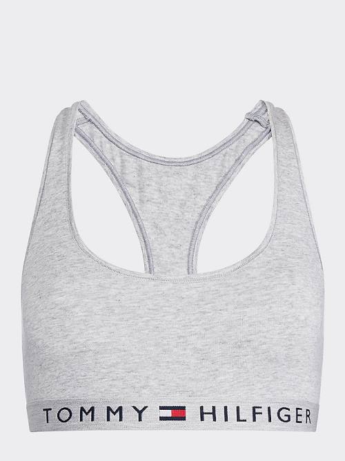 Tommy Hilfiger Racerback Scoop Neck Bralette Fehérnemű Női Szürke | TH205XAU