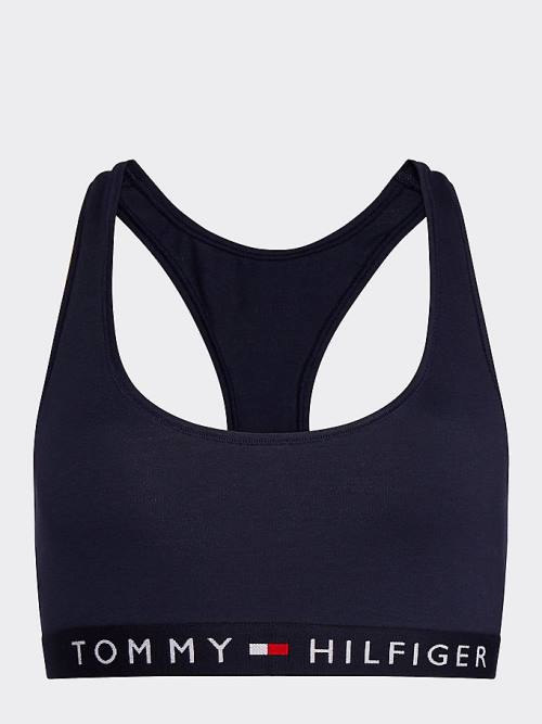 Tommy Hilfiger Racerback Scoop Neck Bralette Fehérnemű Női Kék | TH234IGL