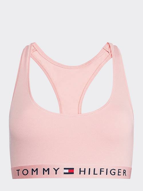 Tommy Hilfiger Racerback Scoop Neck Bralette Fehérnemű Női Rózsaszín | TH953QLY