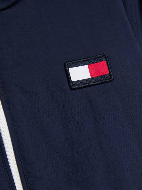 Tommy Hilfiger Recycled Colour-Blocked Padded Kabát Fiú Kék | TH437EZV