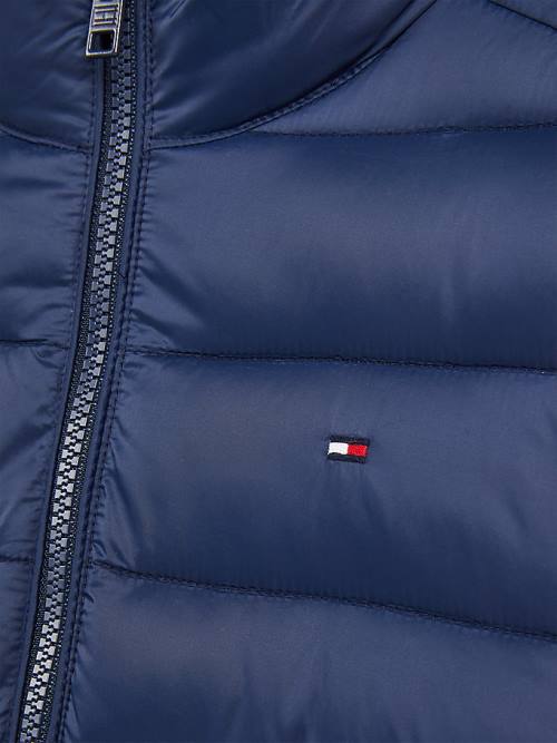 Tommy Hilfiger Recycled Faux Down Vest Kabát Fiú Kék | TH451AXM