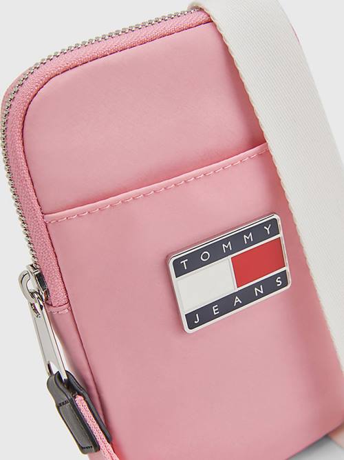 Tommy Hilfiger Recycled Phone Pouch Pénztárca Női Rózsaszín | TH682WPQ