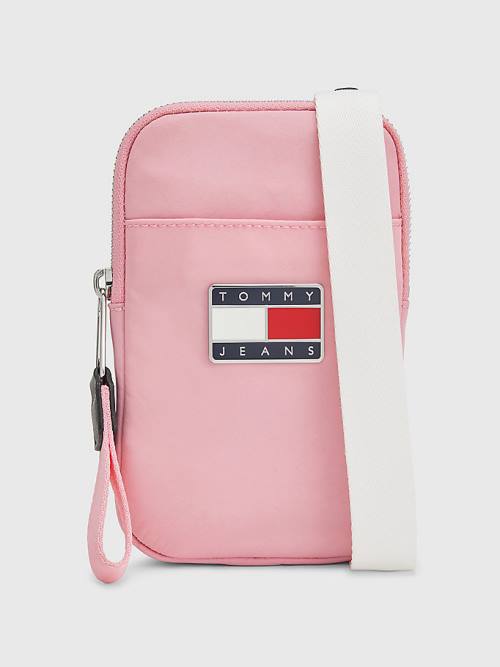 Tommy Hilfiger Recycled Phone Pouch Pénztárca Női Rózsaszín | TH682WPQ