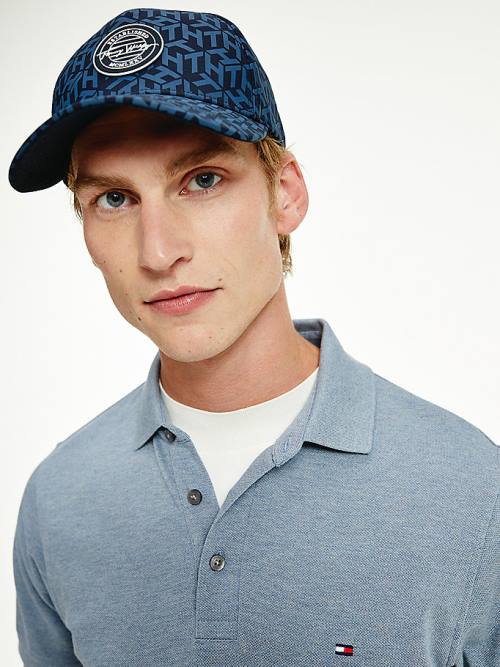 Tommy Hilfiger Recycled Signature Logo Cap Kalap Férfi Kék | TH692YAG