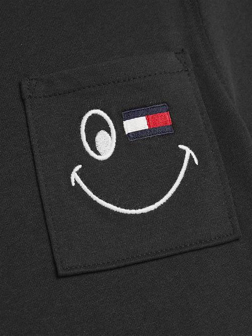 Tommy Hilfiger Recycled Smiley Póló Fiú Fekete | TH059NIA