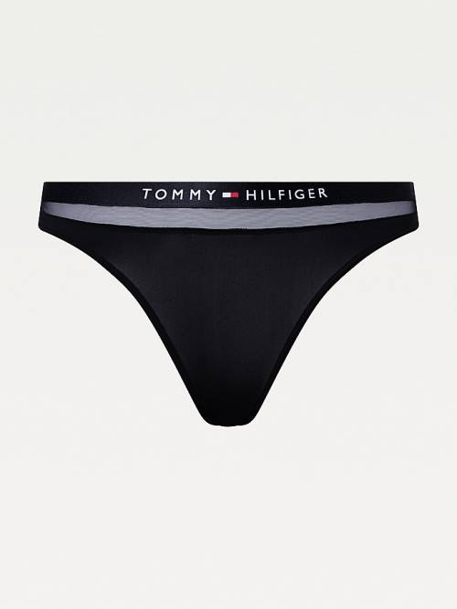 Tommy Hilfiger Regular Fit Mesh Tanga Fehérnemű Női Kék | TH234RZB