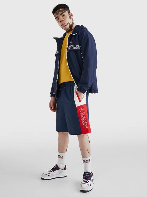 Tommy Hilfiger Relaxed Fit Basketball Rövidnadrág Férfi Kék | TH274LED