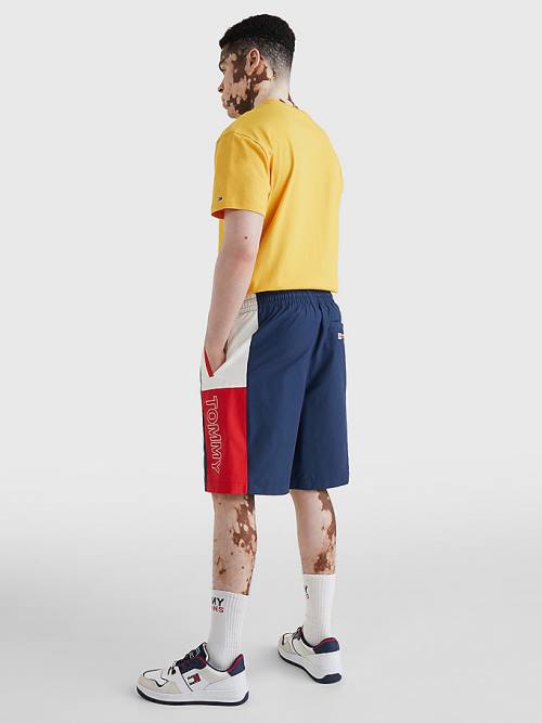 Tommy Hilfiger Relaxed Fit Basketball Rövidnadrág Férfi Kék | TH274LED