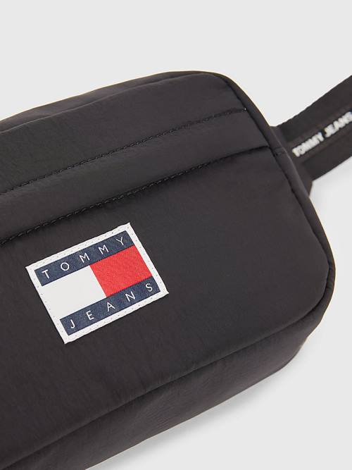 Tommy Hilfiger Repeat Logo Bumbag Táska Férfi Fekete | TH073SAK