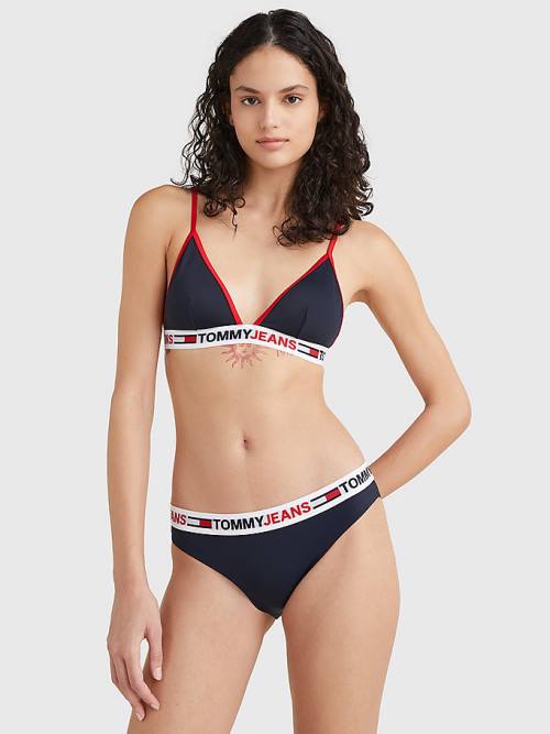 Tommy Hilfiger Repeat Logo Classic Bikini Bottoms Fürdőruha Női Kék | TH916YLI