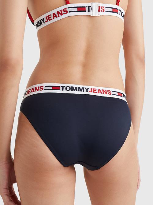 Tommy Hilfiger Repeat Logo Classic Bikini Bottoms Fürdőruha Női Kék | TH916YLI