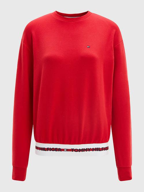 Tommy Hilfiger Repeat Logo Sweatshirt Póló Női Piros | TH472ATX