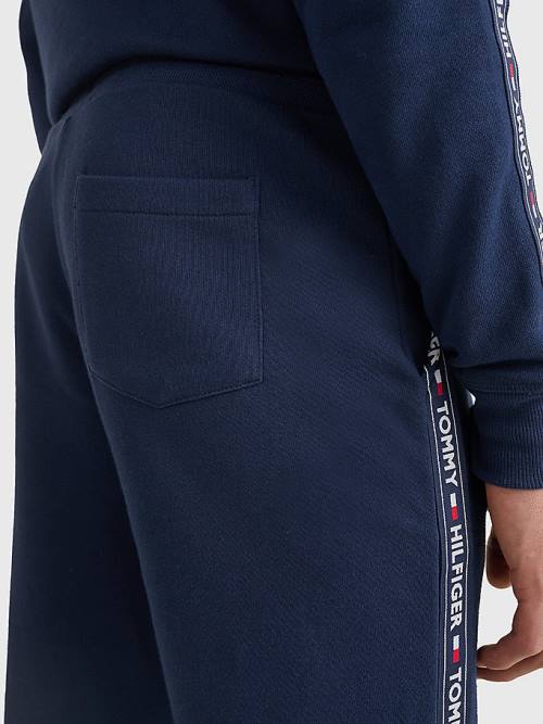 Tommy Hilfiger Repeat Logo Tape Joggers Pizsama Férfi Kék | TH014OIB