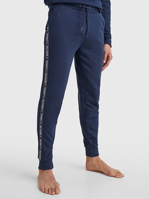 Tommy Hilfiger Repeat Logo Tape Joggers Pizsama Férfi Kék | TH014OIB