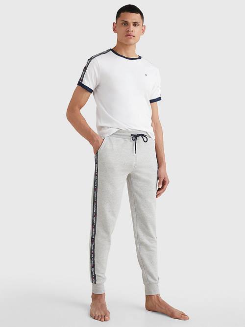 Tommy Hilfiger Repeat Logo Tape Joggers Pizsama Férfi Szürke | TH563XFV