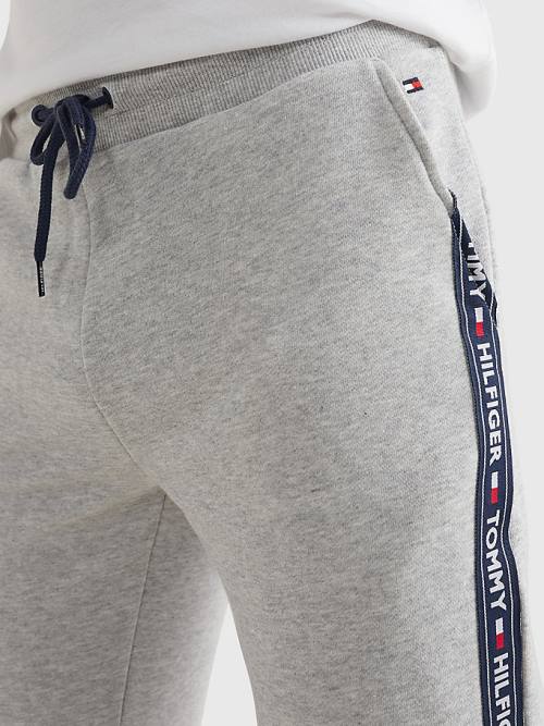 Tommy Hilfiger Repeat Logo Tape Joggers Pizsama Férfi Szürke | TH563XFV