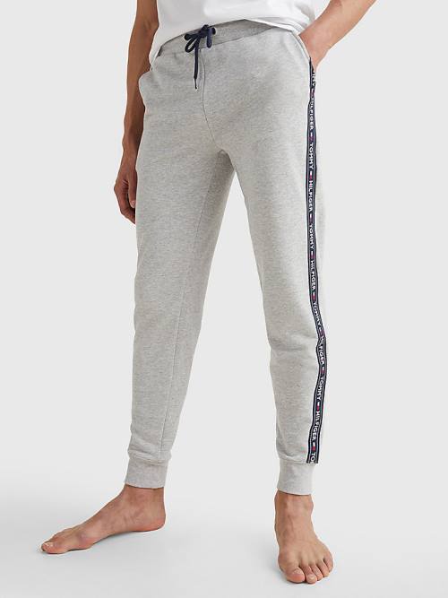 Tommy Hilfiger Repeat Logo Tape Joggers Pizsama Férfi Szürke | TH563XFV