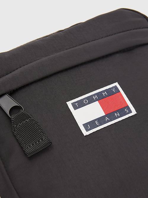 Tommy Hilfiger Repeat Logo Tape Reporter Táska Férfi Fekete | TH268WDF