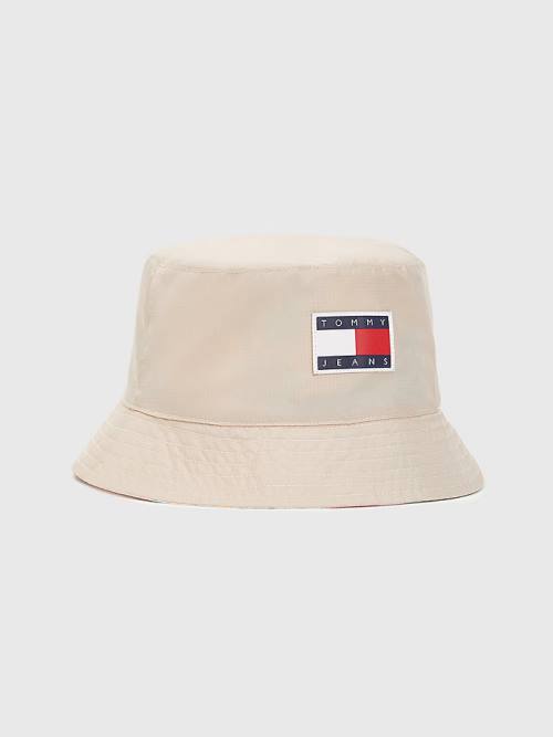 Tommy Hilfiger Reversible Travel Bucket Kalap Női Fehér | TH807OBH