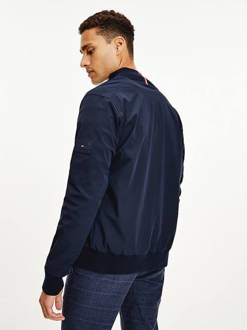 Tommy Hilfiger Reversible Zip-Thru Cardigan Pulóverek Férfi Kék | TH859CFN