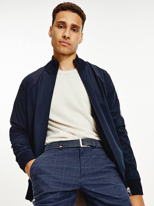 Tommy Hilfiger Reversible Zip-Thru Cardigan Pulóverek Férfi Kék | TH859CFN