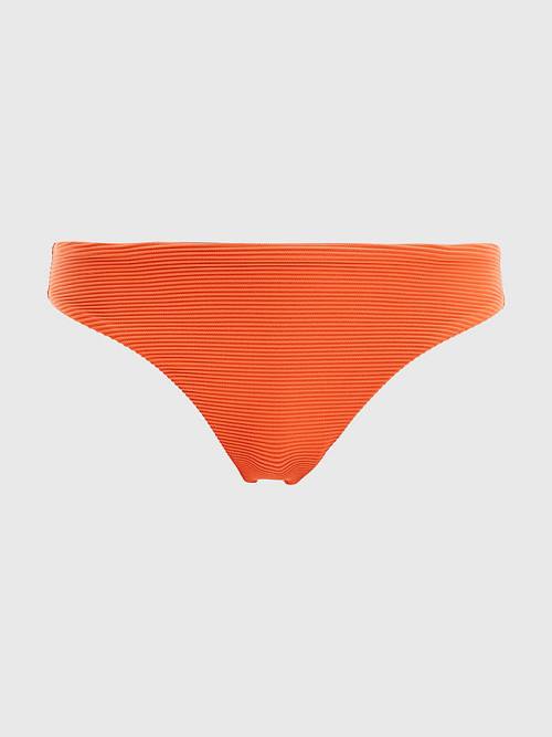 Tommy Hilfiger Ribbed Classic Bikini Bottoms Fürdőruha Női Piros | TH276UCM