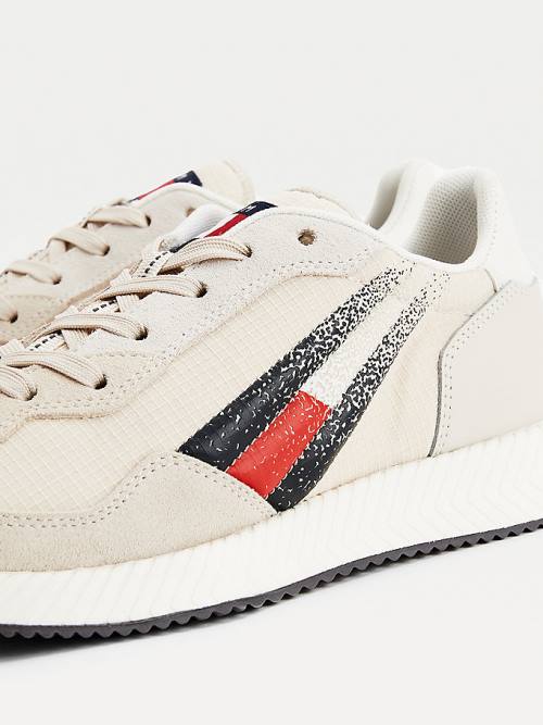 Tommy Hilfiger Ripstop Flag Klipsz Tornacipő Női Bézs | TH321IRC