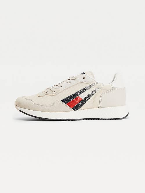 Tommy Hilfiger Ripstop Flag Klipsz Tornacipő Női Bézs | TH321IRC