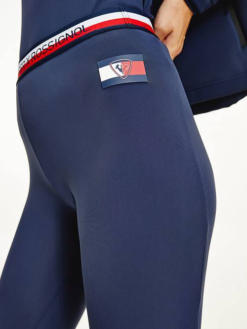 Tommy Hilfiger Rossignol Base Layer Ski Leggings Női Kék | TH987JPI