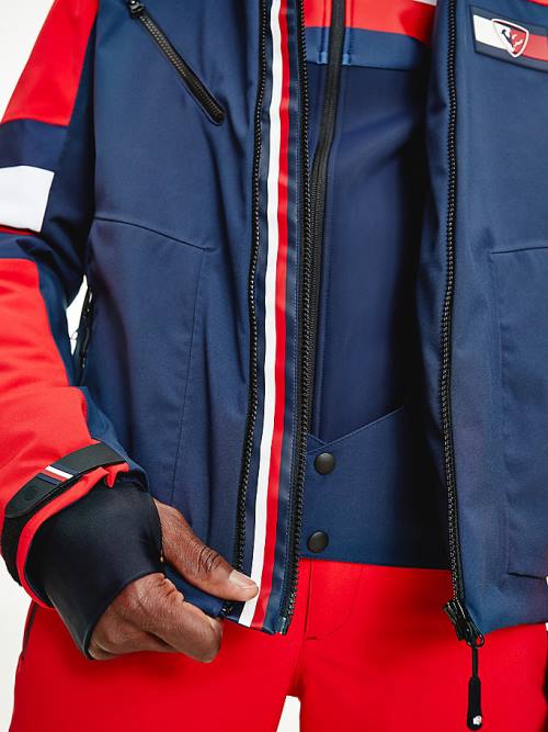 Tommy Hilfiger Rossignol Colour-Blocked Ski Kabát Férfi Piros | TH726MUK