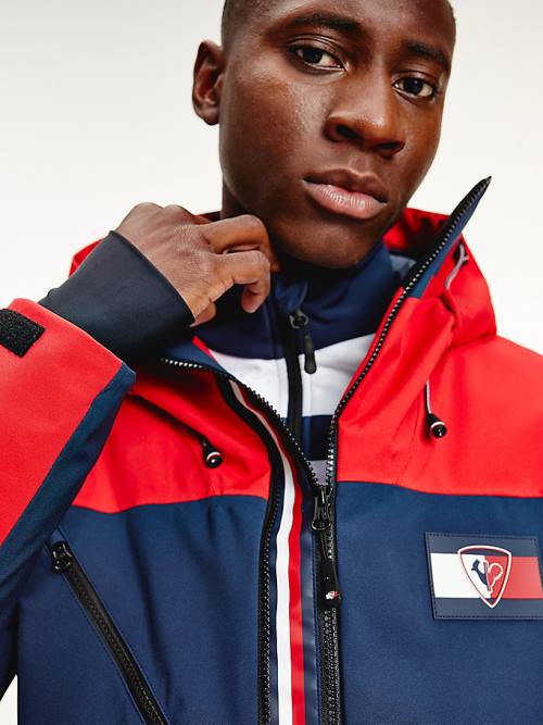 Tommy Hilfiger Rossignol Colour-Blocked Ski Kabát Férfi Piros | TH726MUK