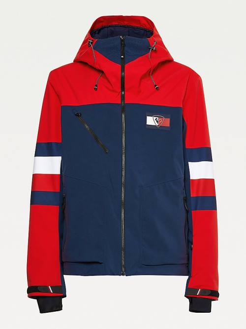 Tommy Hilfiger Rossignol Colour-Blocked Ski Kabát Férfi Piros | TH726MUK