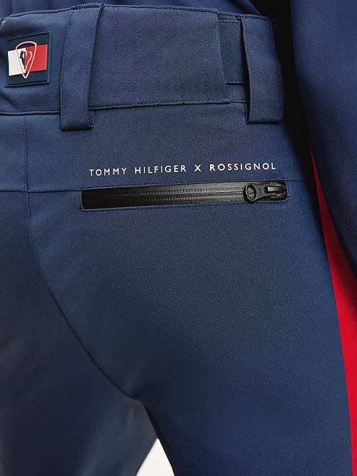 Tommy Hilfiger Rossignol Contrast Stripe Ski Nadrág Férfi Kék | TH178THN