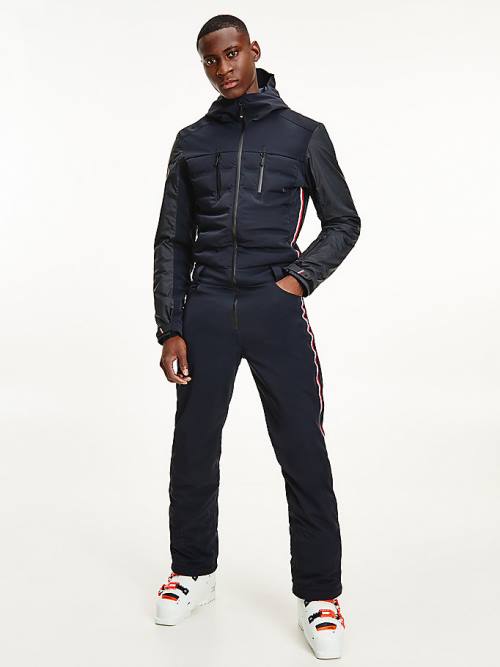 Tommy Hilfiger Rossignol Csuklyás Padded Ski Öltöny Férfi Fekete | TH812ASC