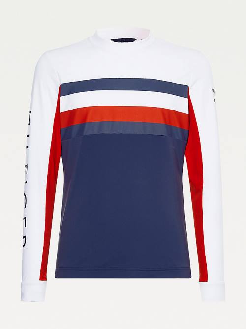 Tommy Hilfiger Rossignol Long Sleeve Base Layer Póló Férfi Fehér | TH605BPR