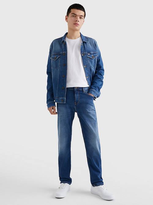 Tommy Hilfiger Ryan Straight Relaxed Fit Faded Farmer Férfi Denim | TH731ZAY