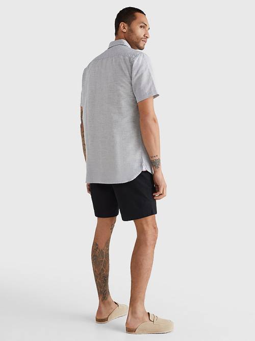 Tommy Hilfiger Rövid Sleeve Tapered Regular Fit Ingek Férfi Kék | TH528CUG