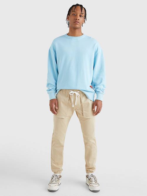 Tommy Hilfiger Scanton Elasticated Cuff Joggers Nadrág Férfi Bézs | TH069GNK