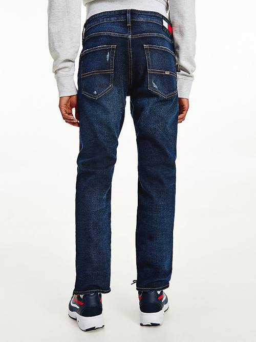 Tommy Hilfiger Scanton Slim Distressed Faded Farmer Férfi Denim | TH062ODB