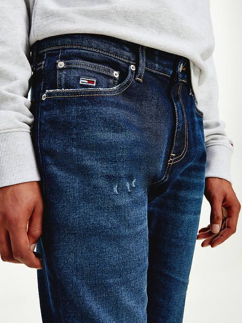 Tommy Hilfiger Scanton Slim Distressed Faded Farmer Férfi Denim | TH062ODB