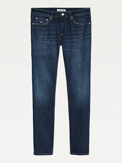 Tommy Hilfiger Scanton Slim Distressed Faded Farmer Férfi Denim | TH062ODB