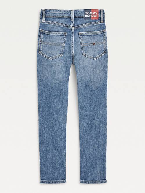 Tommy Hilfiger Scanton Slim Faded Hemp Farmer Fiú Denim | TH748MPF