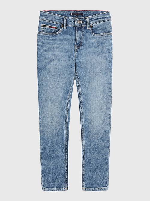 Tommy Hilfiger Scanton Slim Faded Hemp Farmer Fiú Denim | TH748MPF